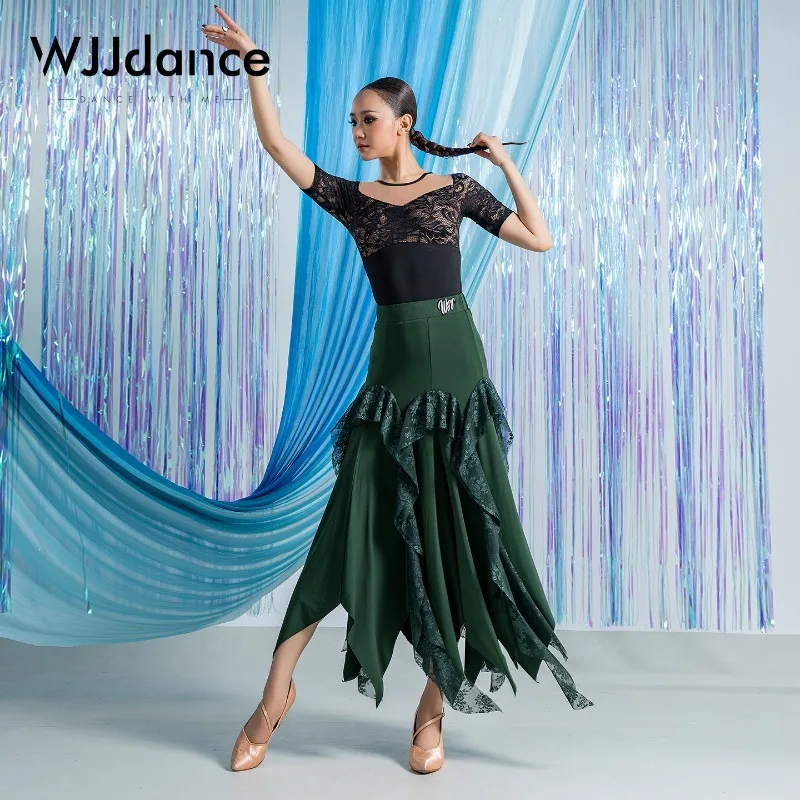 customized-wjjdance-national-standard-dance-jumpsuit-for-women-geometric-lace-patchwork-latin-modern-bodysuit-practice-clothing