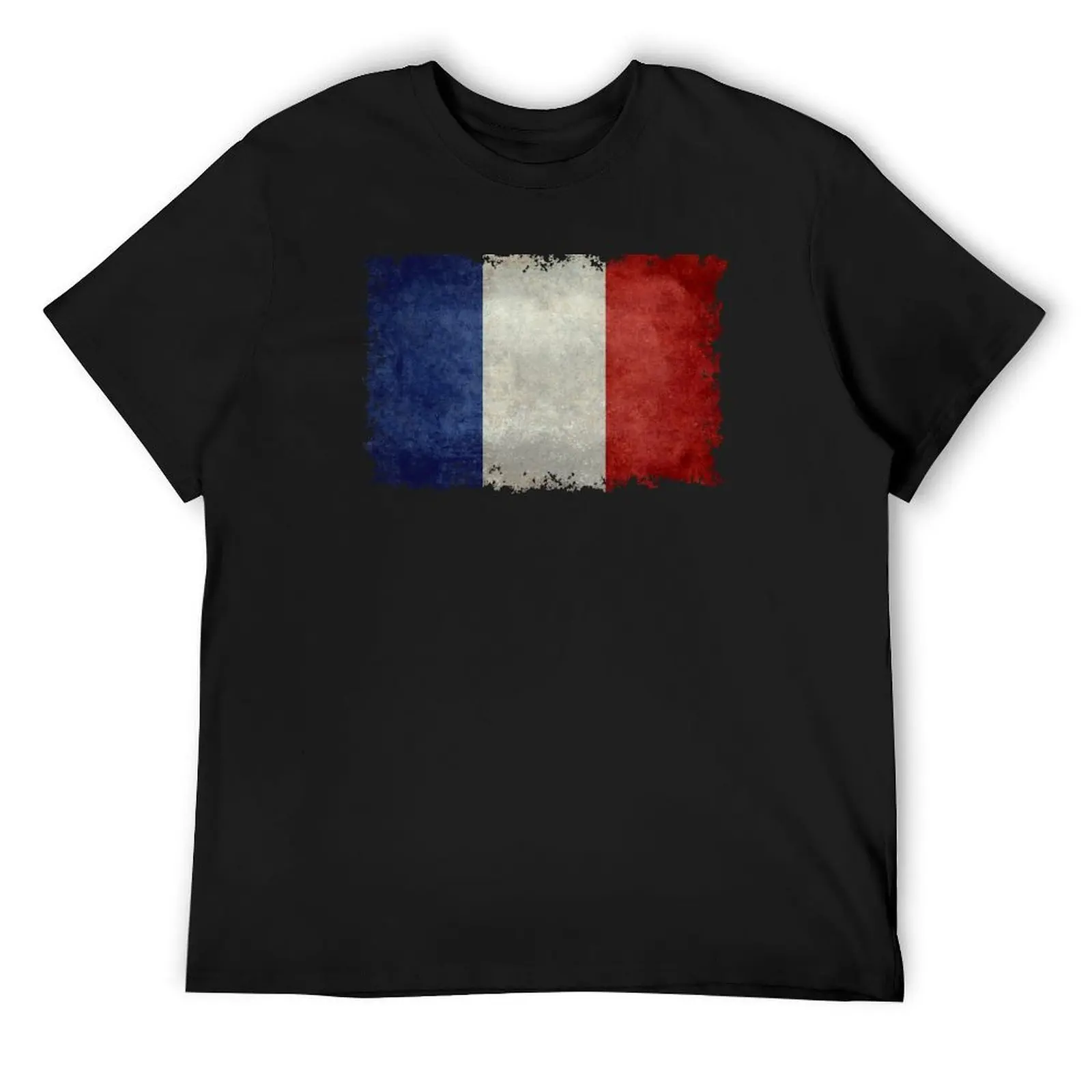 French Flag of France in grungy T-Shirt anime t shirts animal prinfor boys mens champion t shirts