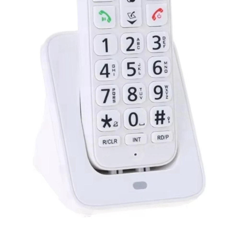 A99X D1018 Telephone Business Home Handheld Digital Wireless Telephone Low Radiation with LCD Display US Plug White