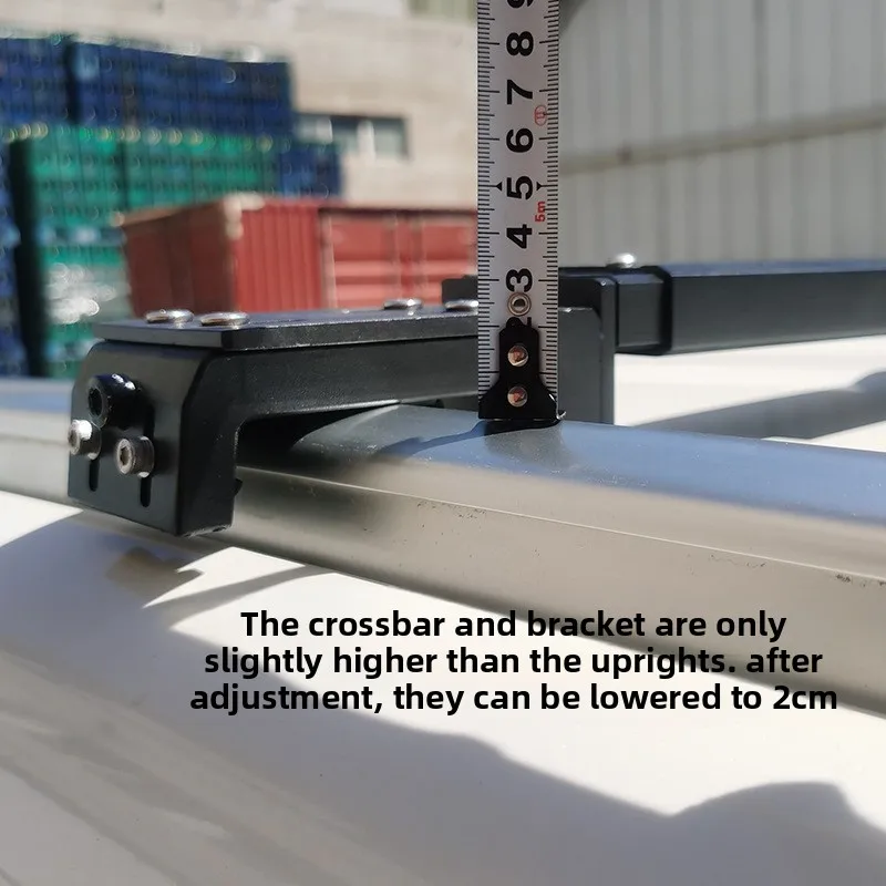 Low Profile Silent Roof Crossbar Universal SUV Aluminum Alloy No Drilling Telescopic Roof Rack for Luggage Tent Cargo Carrier