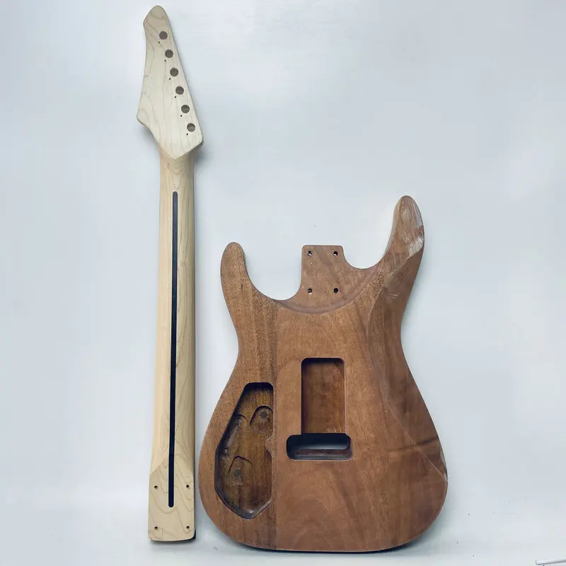 YN707YB707 Electric Guitar Kits Solid Wood Body HH Pickups J&D Brothers Original DIY Guitar Sets Unfinished for DIY