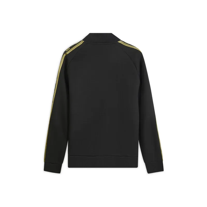 PUMA Retro Thin Black Gold Sports Coat Men's New Summer Long-sleeved Casual Jacket 635854-01