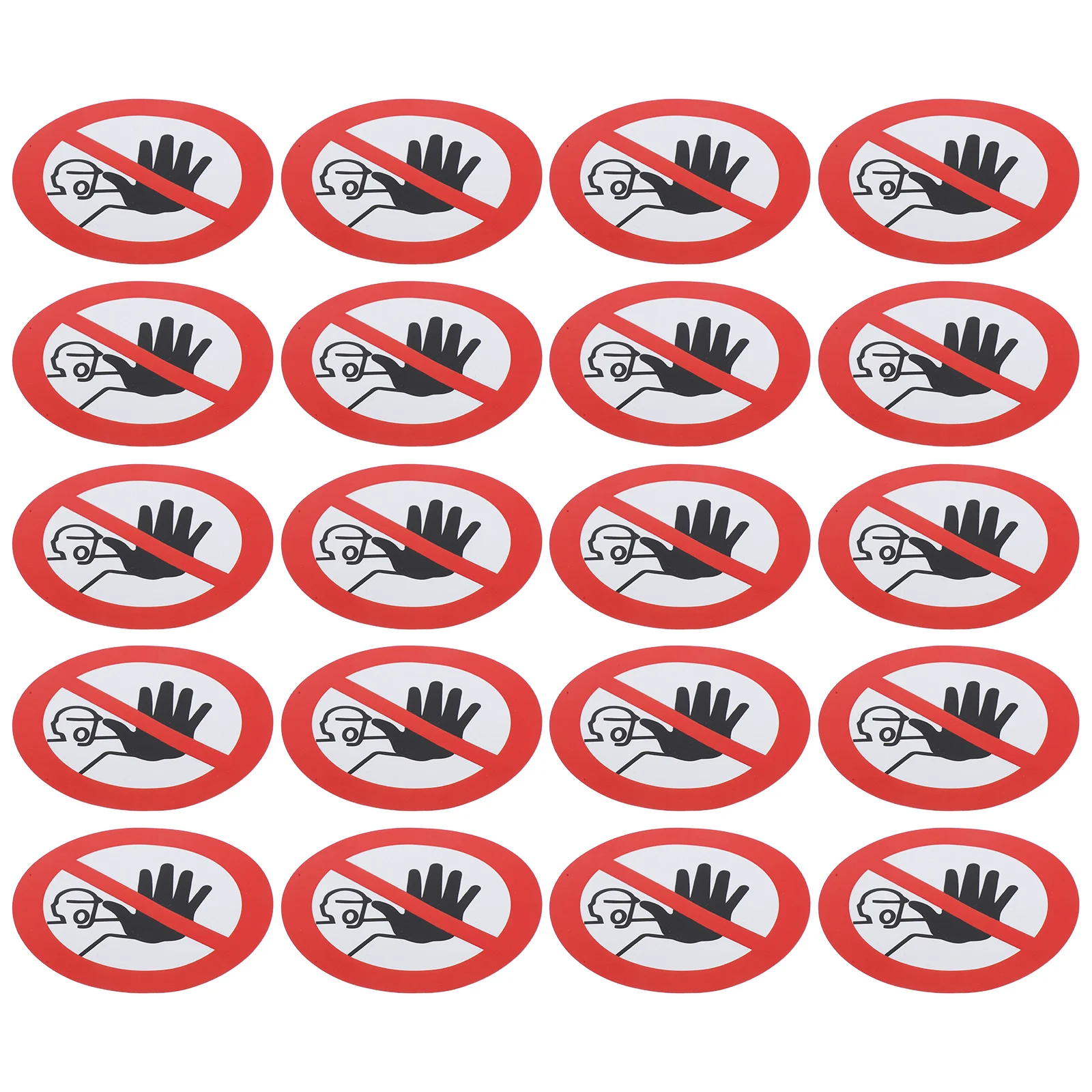 

20 Sheets Stickers Do Not Enter Road Tape Waterproof Safety Signs Caution Labels Road Tape Construction Traffic
