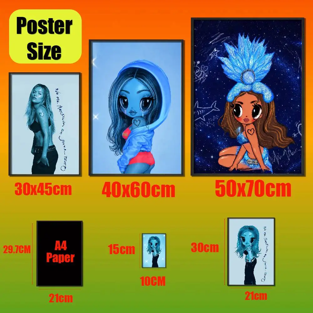 For No Me Arrepiento de Sentir Tanto Karol G Poster Cover Sticker Paper Home Decoration Custom Self-adhesive Souvenirs Playbill