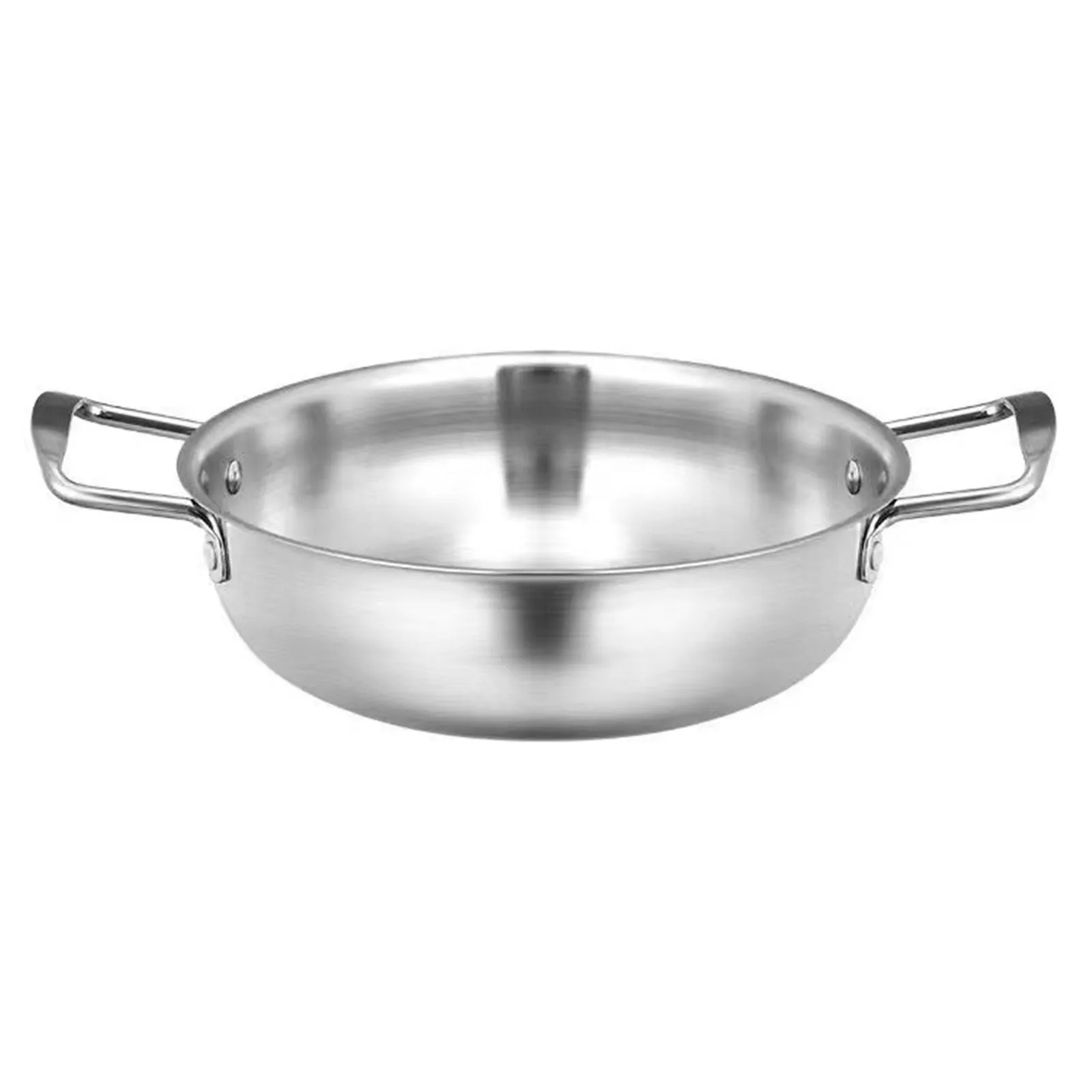 Seafood Stainless Steel Korean Style Pot Double Ear Soup Instant Noodles Gold Thick Durable Reinforced Bottomed Dry Pot
