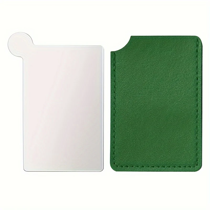 ステンレス製コンパクトミラー - 持ち運びに便利な高精細フレームレスデザイン、外出先でのタッチアップやメイクアップに最適なギフト