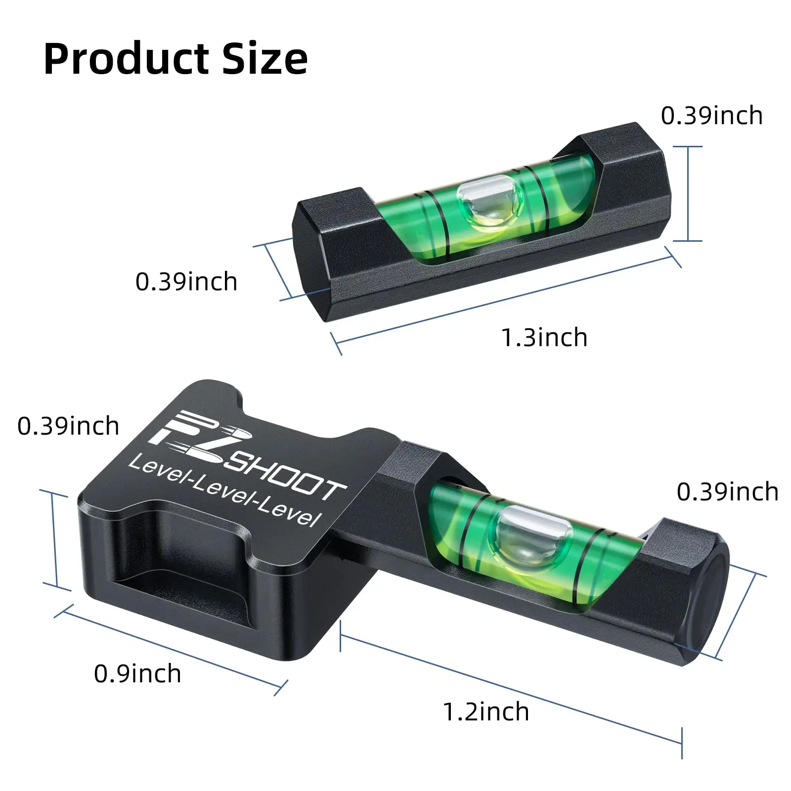 ชุดปรับระดับขอบเขต EZshoot พร้อมฐานแม่เหล็กที่แข็งแกร่ง การสอบเทียบที่แม่นยํา เครื่องมือระดับฟอง การติดตั้งอุปกรณ์เสริมเลนส์ป้องกัน Cant