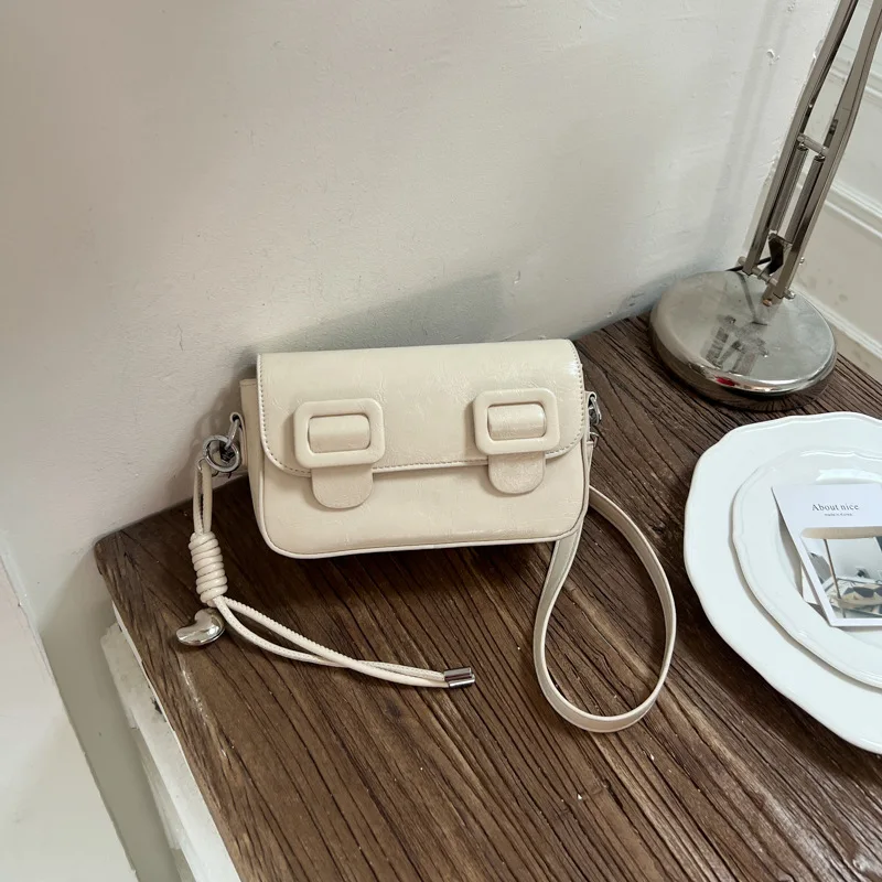 Candy Color Messenger Bags Mini Leather Handbag Women Shoulder Travel Purse for Outdoor Shopping Traveling Decoration