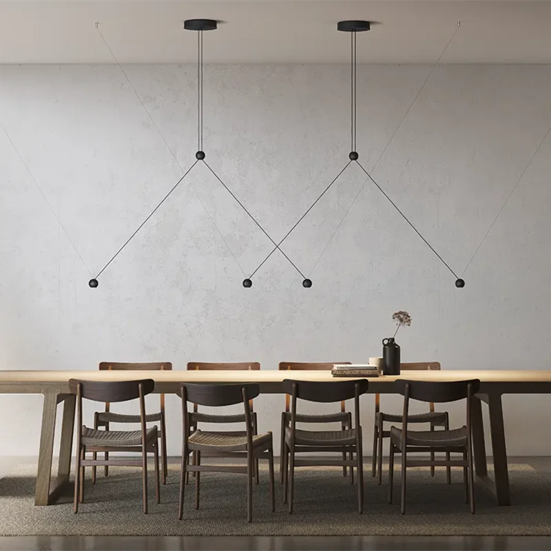 Estiluz Compass Danish Minimalist Pendant Light for Living Room Kitchen Island Dining Room and Modern Home Decor Light Fixture
