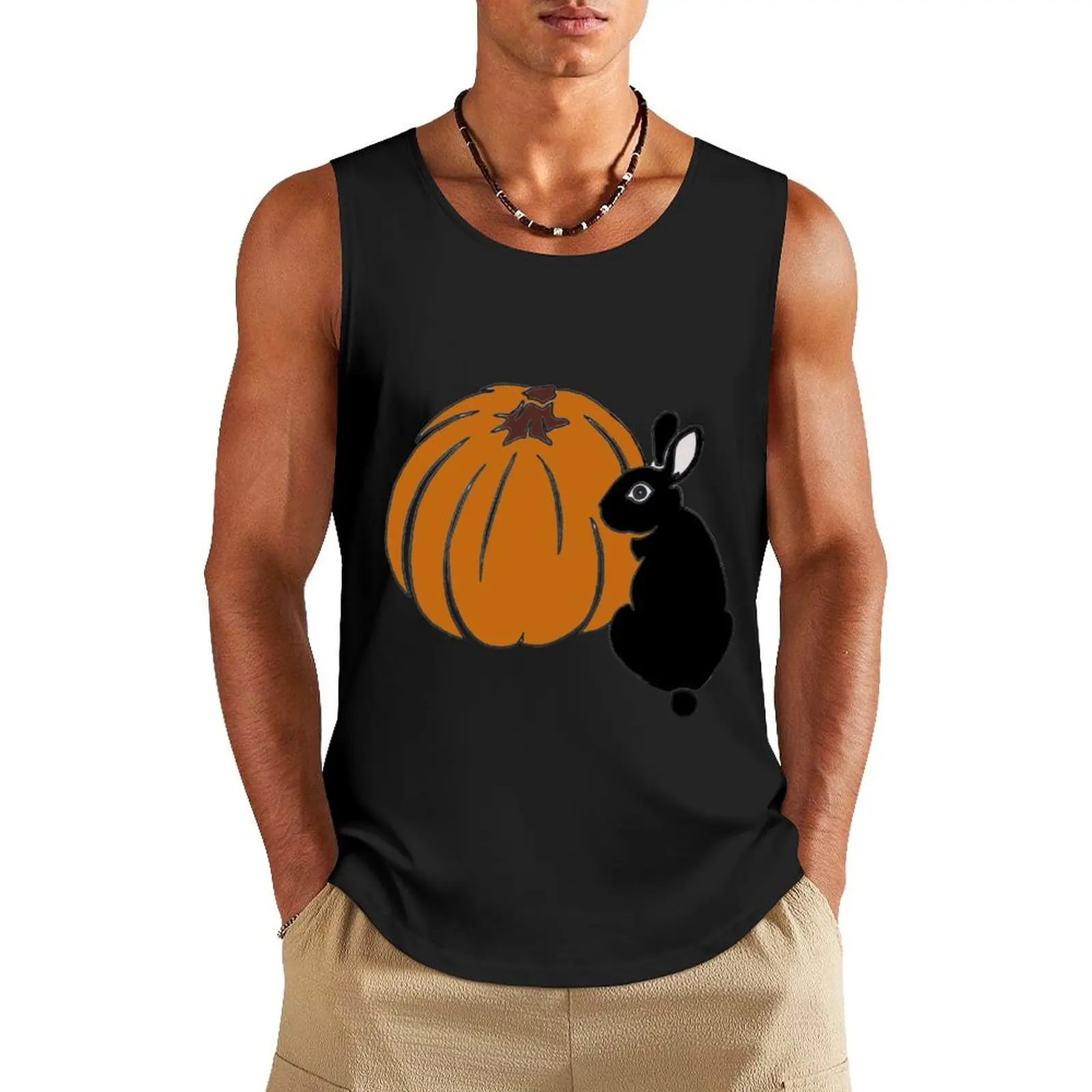 

Poe and Pumpkin Tank Top Men's singlets vest men Vest for boy
