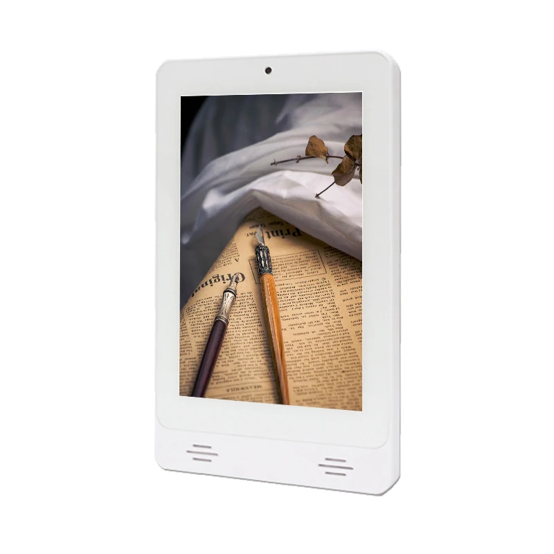 

7 inch Portrait Mode Android Tablet RJ45 Port POE LCD Display AD Player with Front Speakers