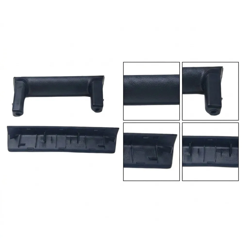 1Pc Black Plastic Trunk Handle Cover Base Kit For Touran 2016-2026 Luggage Compartment Accessory 5TD867251 5TD862629
