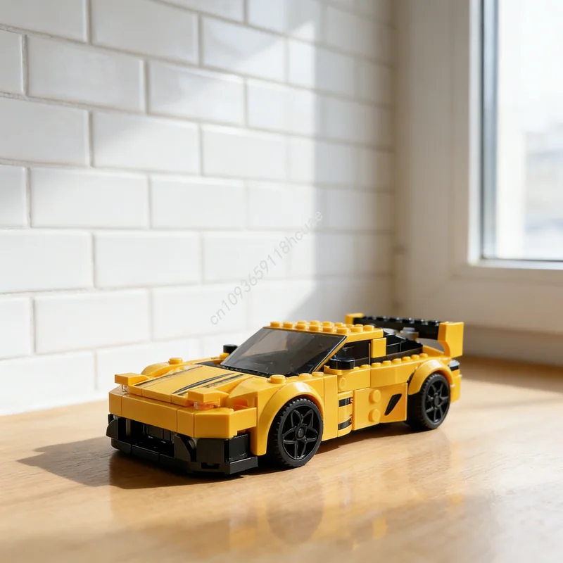 246 peças MOC Mazda Porscheed Alt Build, Blocos de Construção de Modelos de Veículos, Brinquedo Educativo, Ideia de Presente de Natal para Crianças