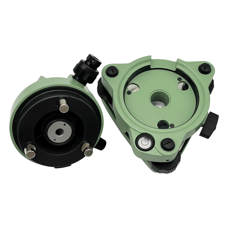 Brand New Rotating Tribrach and Adapter for Prisms GPS Surveying W/Optical Plummet 5/8"x11 Mount Genuine Black, Grey,Green