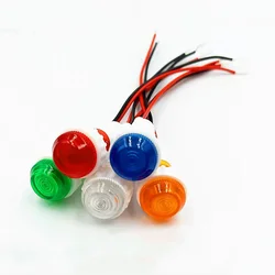 10Pcs 10mm Thread 19cm Long Cable Red Green Yellow Signal Indicator Light Lamp 12V 24V 220V 380V XD10-6