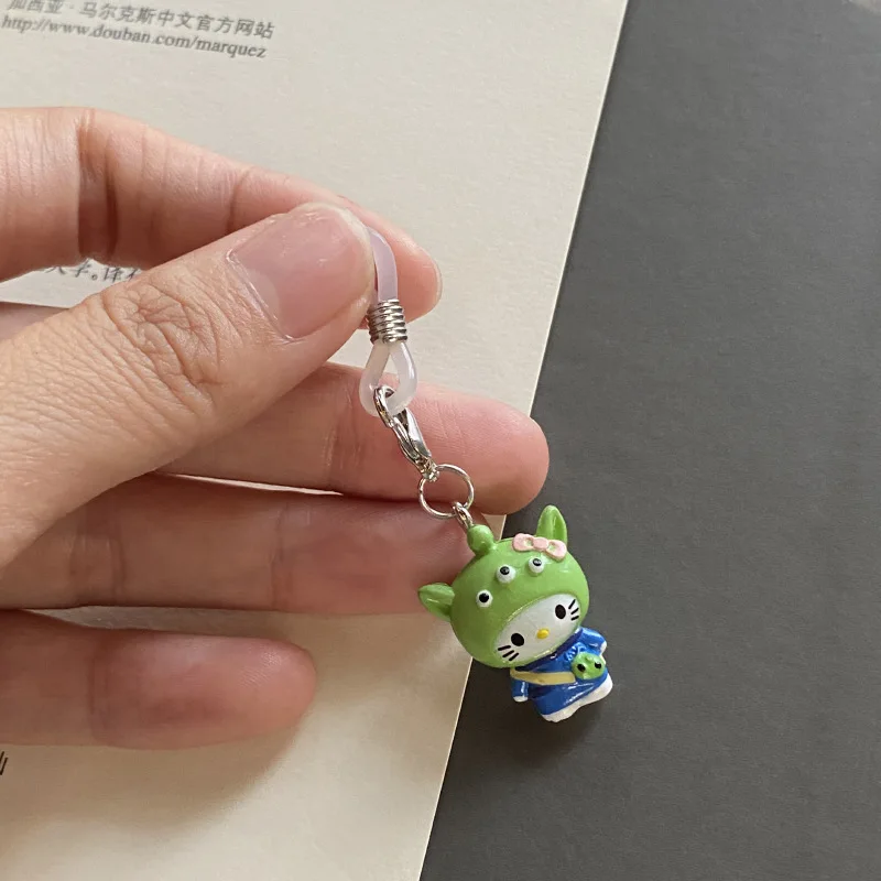 Uroczy breloczek do plecaka z motywem Sanrio Hello Kitty, dekoracja parasolka, akcesoria do zamków błyskawicznych, prezent urodzinowy dla dziewczynek.