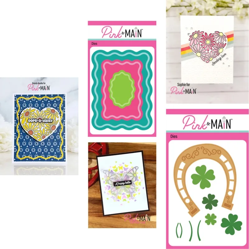 

Brighter Days Lucky Clover Metal Cut Dies and Stencil Stamps for DIY Scrap Booking Photo Album Embossing Decorative DIY Paper