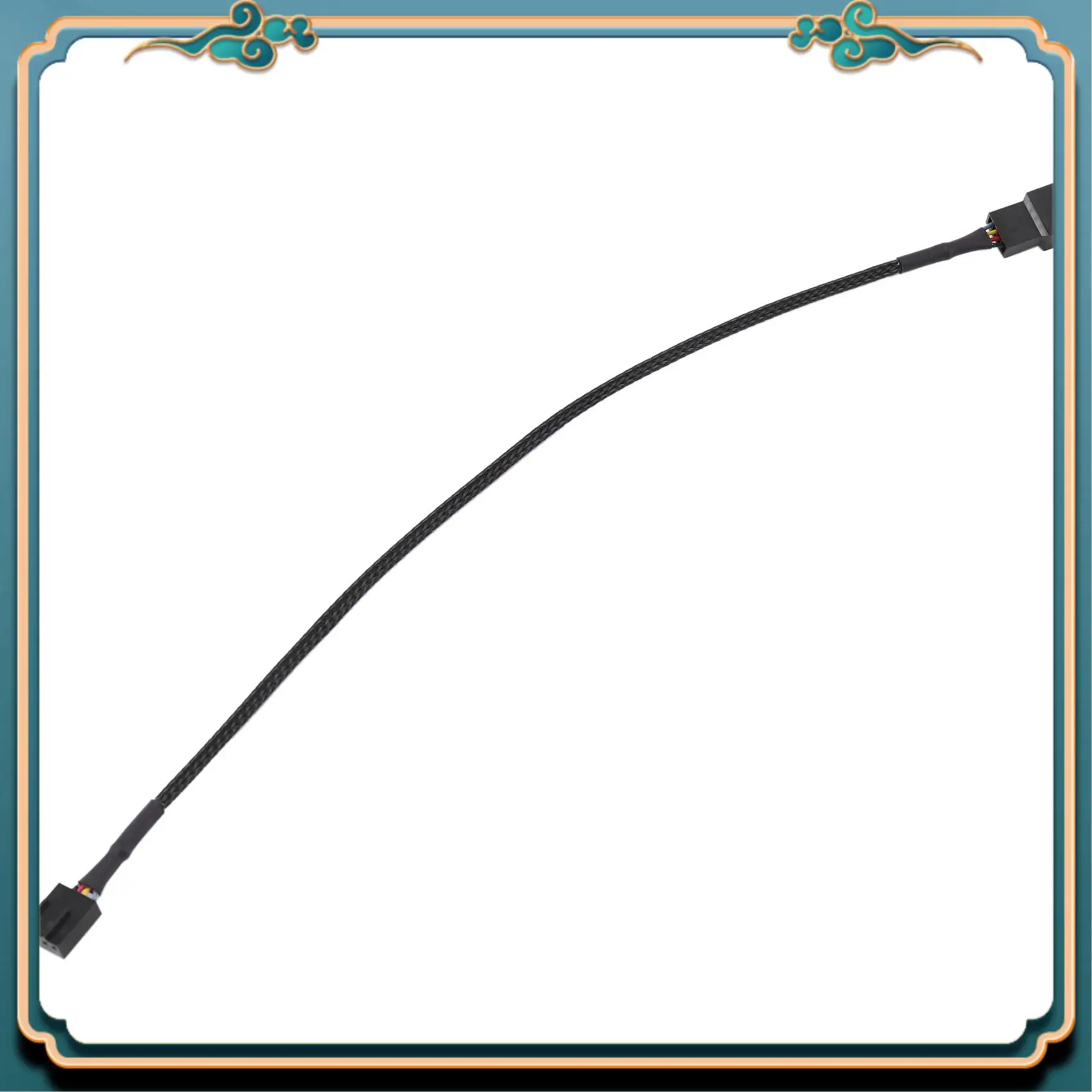 

ABJG-100PCS 4-контактный ШИМ-удлинитель вентилятора, разъем кабеля питания, корпус удлинительных кабелей «папа-мама», совместимые с 4-контактным/3-контактным вентилятором