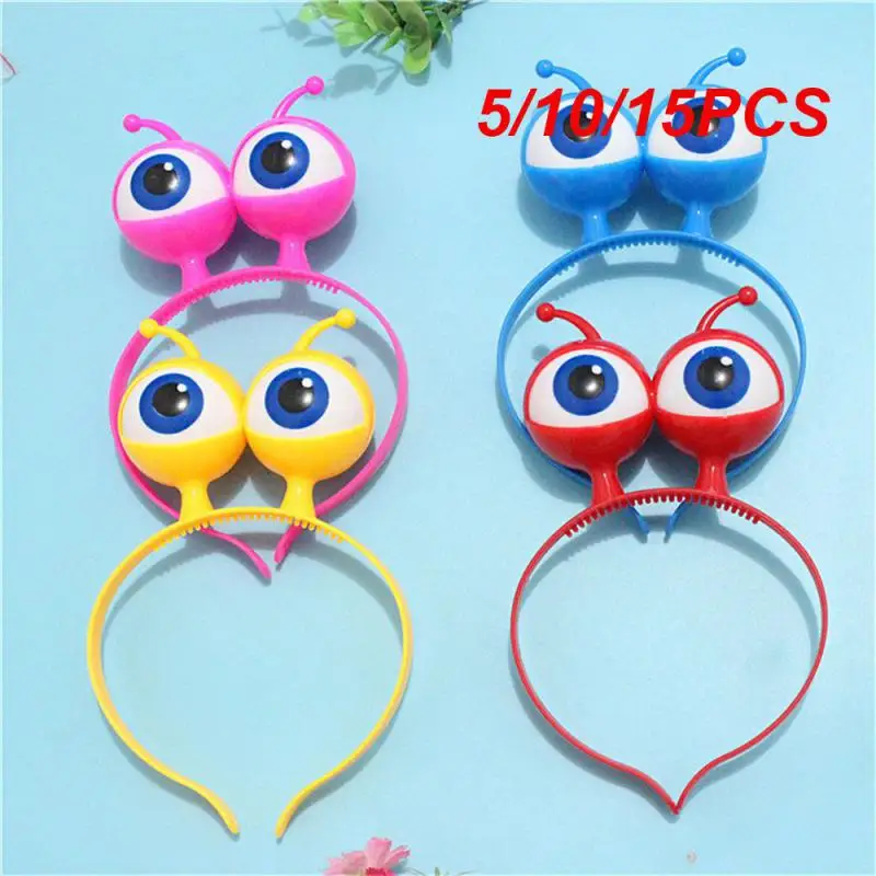 

5/10/15PCS Glitter Eyeball Headband Fine Workmanship Glowing Big Eyes Headband Can Be Used Repeatedly Halloween