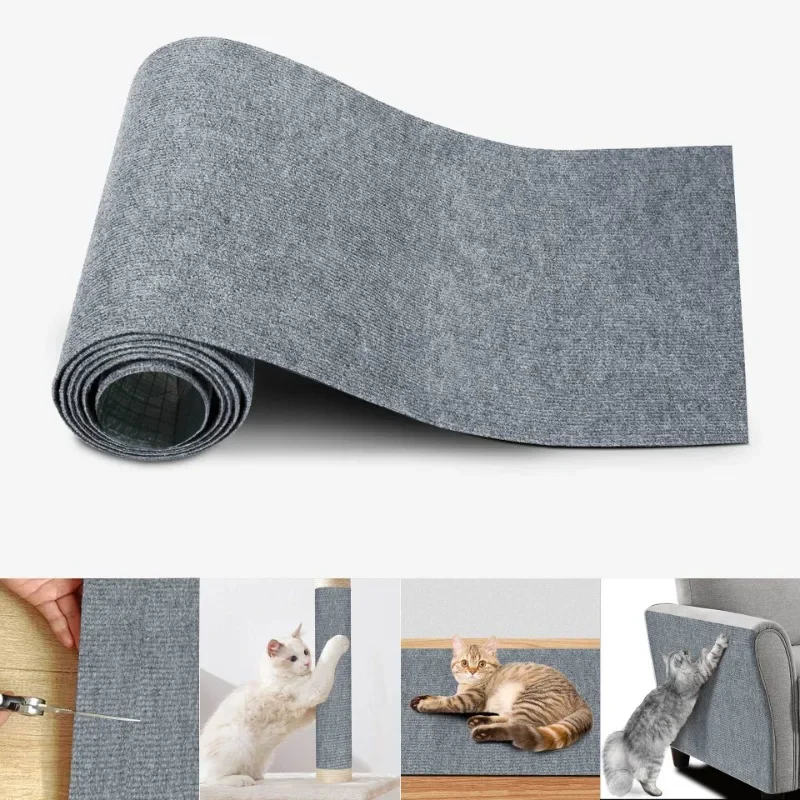 Estera de escalada para gatos, respaldo autoadhesivo, resistente, multiusos, antideslizante, para rascar, muebles, estera protectora, accesorios para mascotas