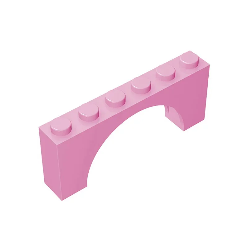 10 stuks MOC Onderdelen 15254 Baksteen Boog 1x6x2 Compatibele Bricks DIY Assmble Bouwstenen