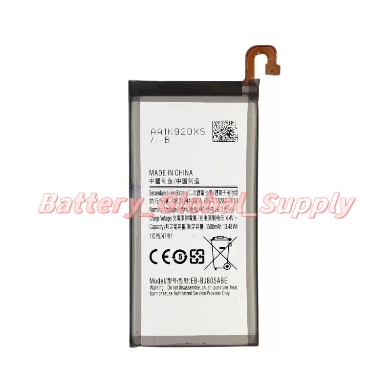 

Applicable to EB-BJ805ABE J8 J805/A6 +/J8 +/A605 J810 On8 Battery 3.85V 3500mAh 1PCS