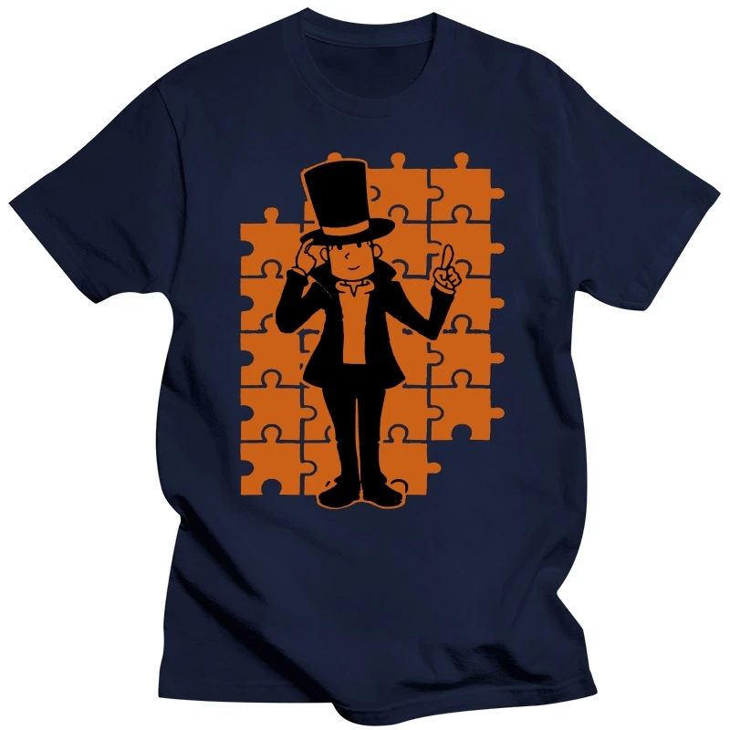 Men tshirt Short sleeve Professor   Layton   T Shirt O neck Women t-shirt