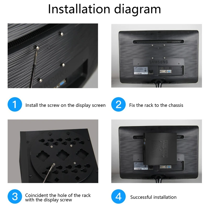 M05 Mini ITX Chassis With Back Mount Bracket HTPC Case USB2.0 ITX Enclosure Industrial Control Chassis For Office