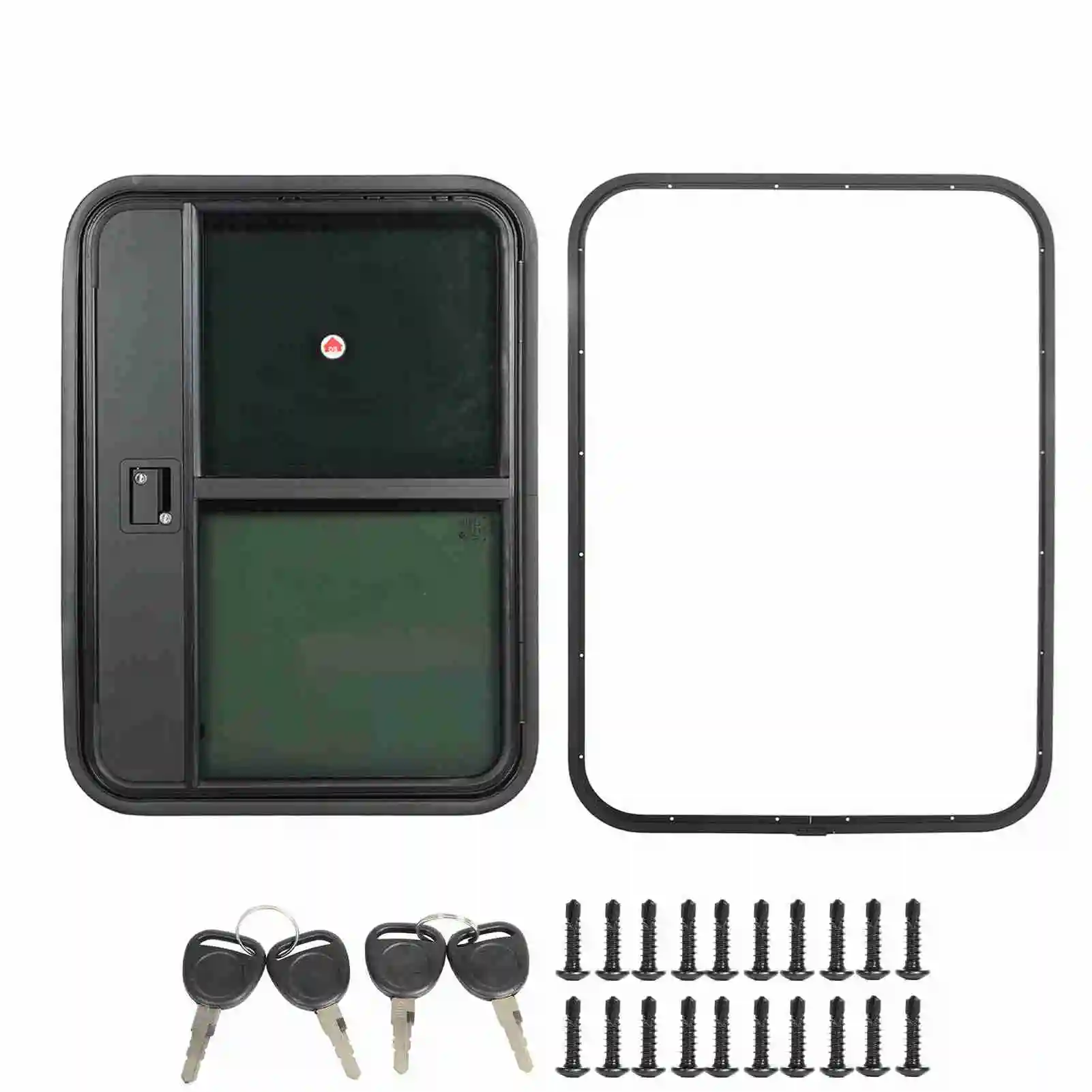 

Дверь автофургона, закаленное стекло, тонированное раздвижное окно, полная герметизация, дверь прицепа с сеткой для насекомых, безопасный замок, окно RV, дверь