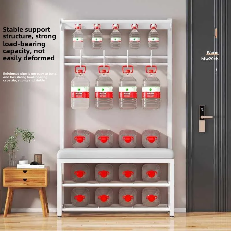 Tribesigns Entryway Bench Coat Rack Hall Tree Bench Shoe Storage Shelves Shoe Storage Clothes Organizer Coat Rack Hooks Rack