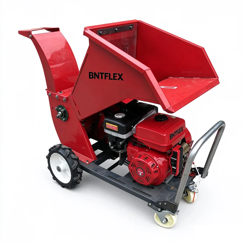 Self-Propelled 12cm Wood Chipper Shredder Diesel Log Branch Industrial Barrel Shredding Machine for Garden Waste