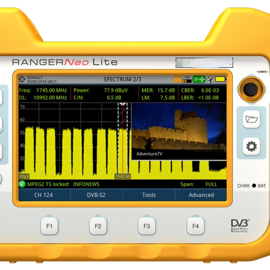 

TV Signal Detector IPTV Test and Measurement Promax Field Intensity Indicator Ranger Neo