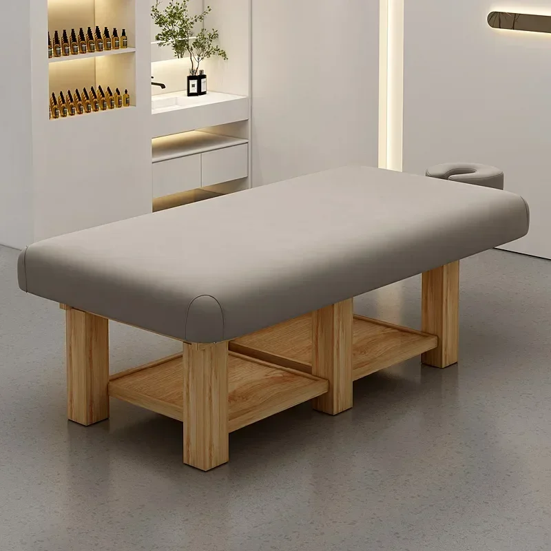 Wood Latex Massage Tables Beautify Top Grade Physiotherapy Thai Massage Beds Knead Ear Cleaning Salon Furniture Cama Masaje FYMB