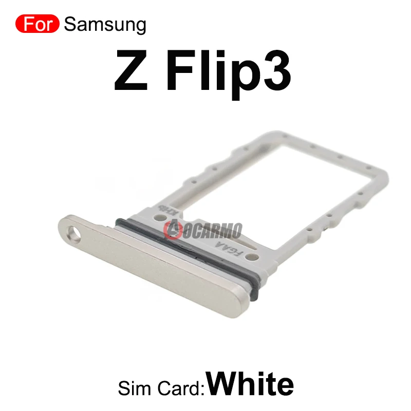 1 peças de reposição do entalhe do suporte do cartão sim da bandeja dos pces para samsung galaxy z flip3 f7110