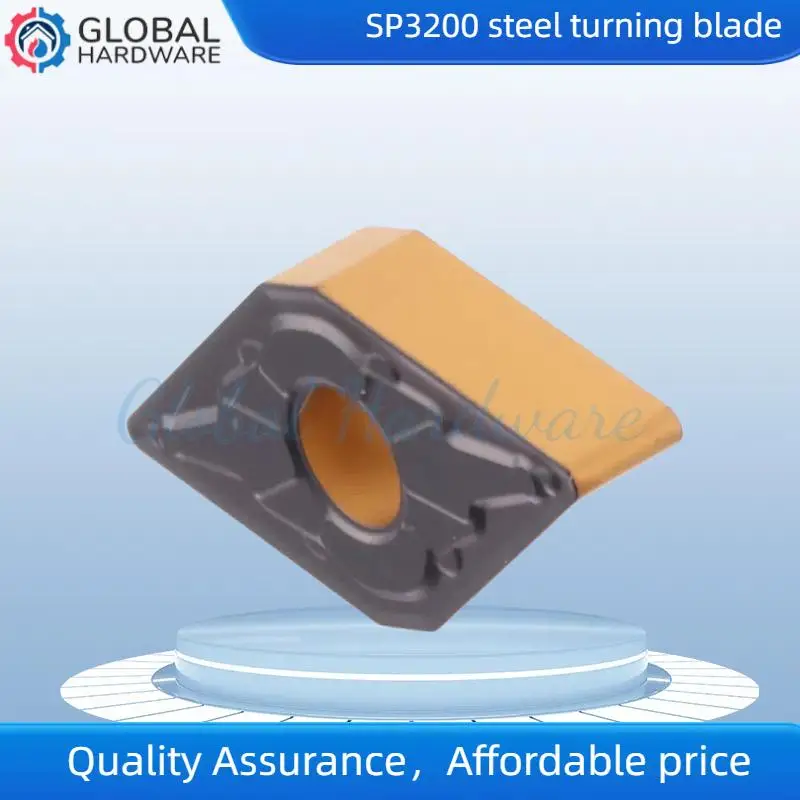 研磨鋼DNMG150408-AM SP3200鋼旋削インサートは、軟鋼部品の加工に適しています。