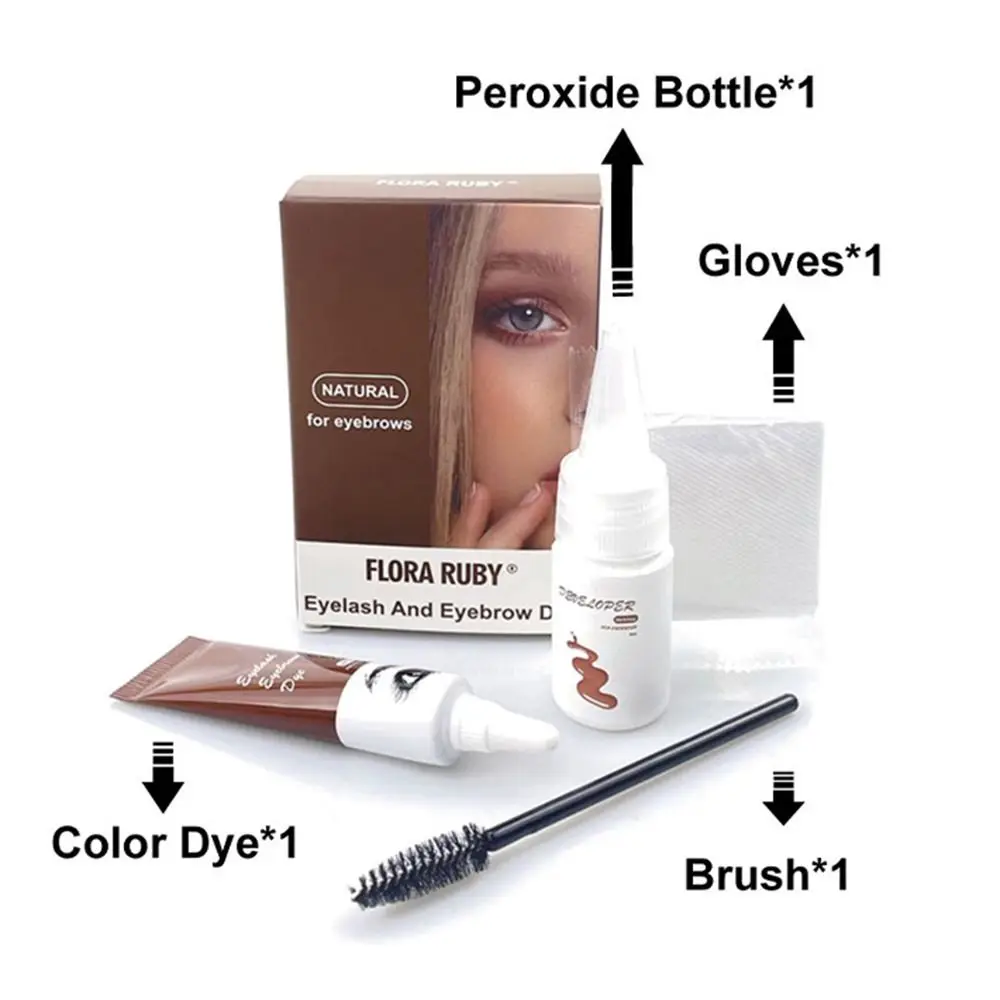 Professional Series  Eyelash Eyebrow Dye Tint Waterproof Quick Drying Easy Dye Gel Eyelash Tint Cream Kit