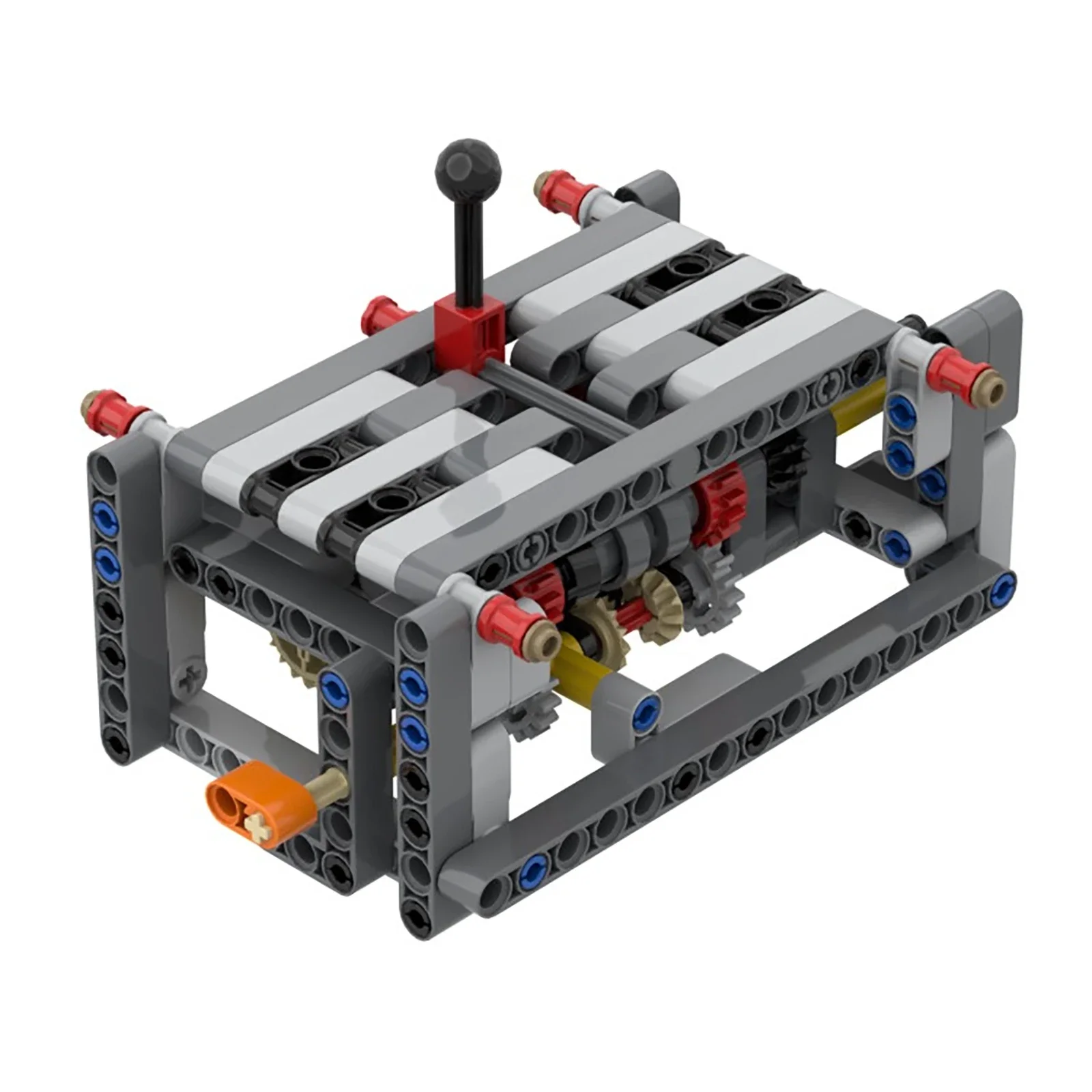 5-biegowa skrzynia biegów z biegiem wstecznym, mały dyferencjał, zestaw DIY, manualna skrzynia biegów, model, edukacyjny zestaw klocków konstrukcyjnych