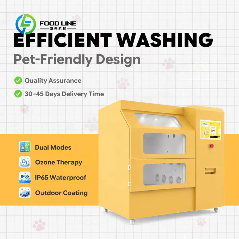 Customized Auto & Manual Dog Grooming Machine Thickened Wear‑Resistant Structure Self‑Service Public Pet Styling Bath Station