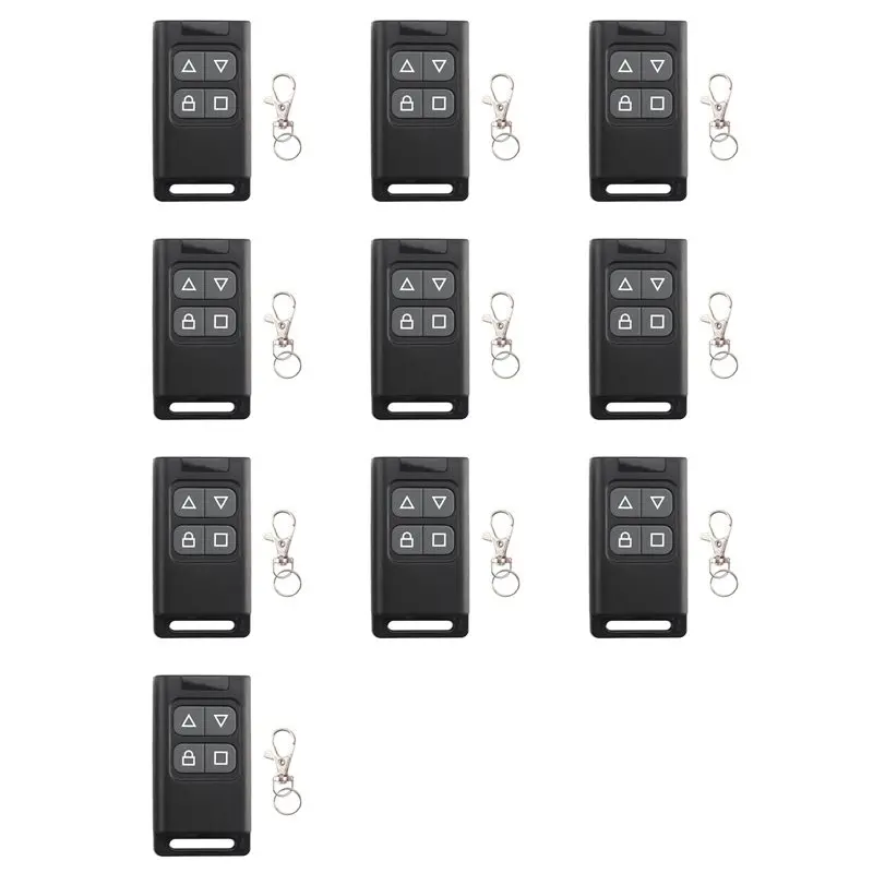 【アニバーサリーセール】10x-ワイヤレス-rf-433mhz-オートコピーリモコン電動ガレージドアオープナーコントローラーデュプリケータークローントランスミッター