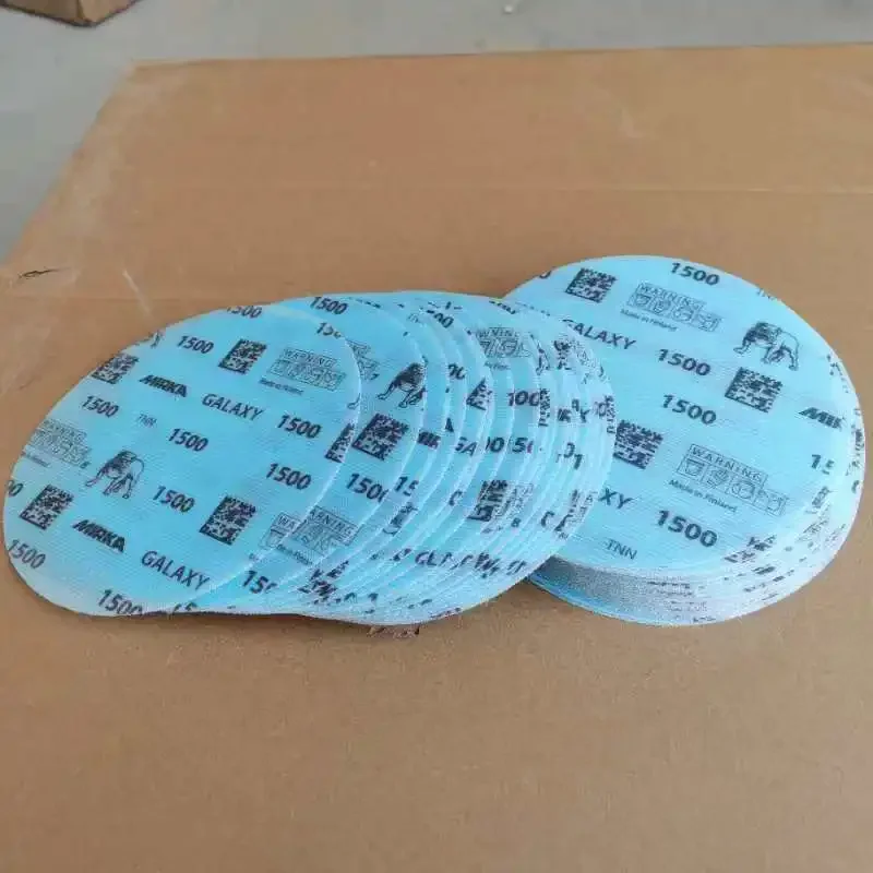 Mirka Galaxy Grinding Discs 6in150mm Car Beauty Dry Scrub Paper Flocked Wood Furniture Hardware Polishing Abrasive 80-2000grit