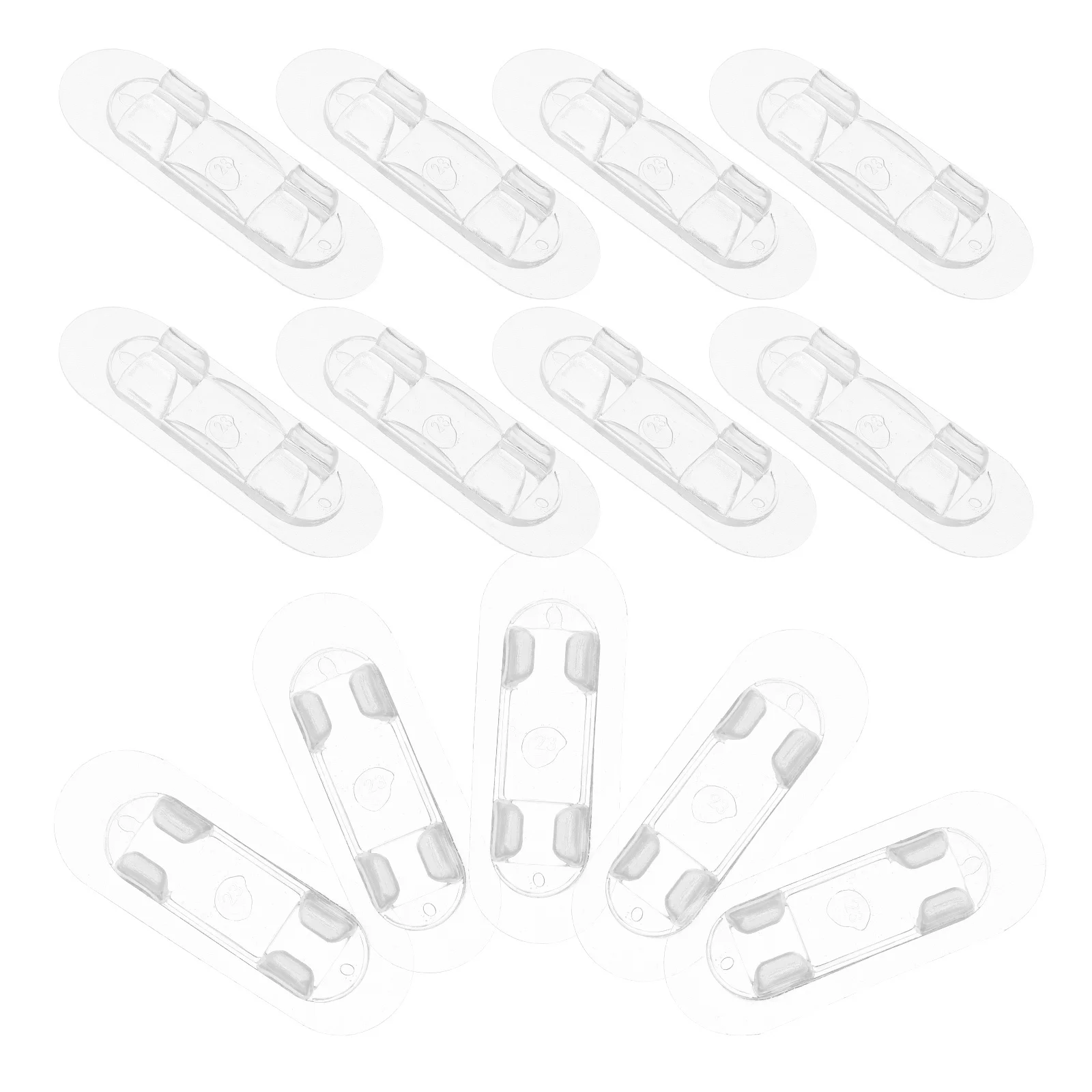 

30Pcs Cable Clips Clear Self Adhesive Cord Organizers for Desk Wall Sticky Wire Holders Cable Management Clips for Home Office