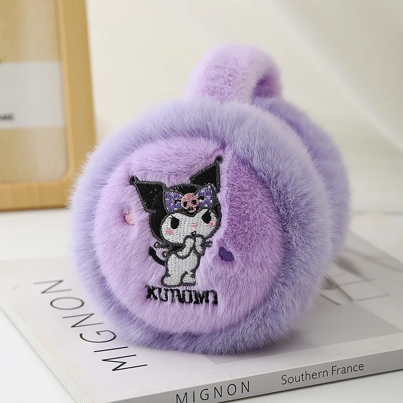 MINISO Sanrio 귀마개 겨울 소녀 소년과 소녀를위한 봉제 귀 팩 귀 보호 귀여운 감기 방지 높은 외관 따뜻한 귀