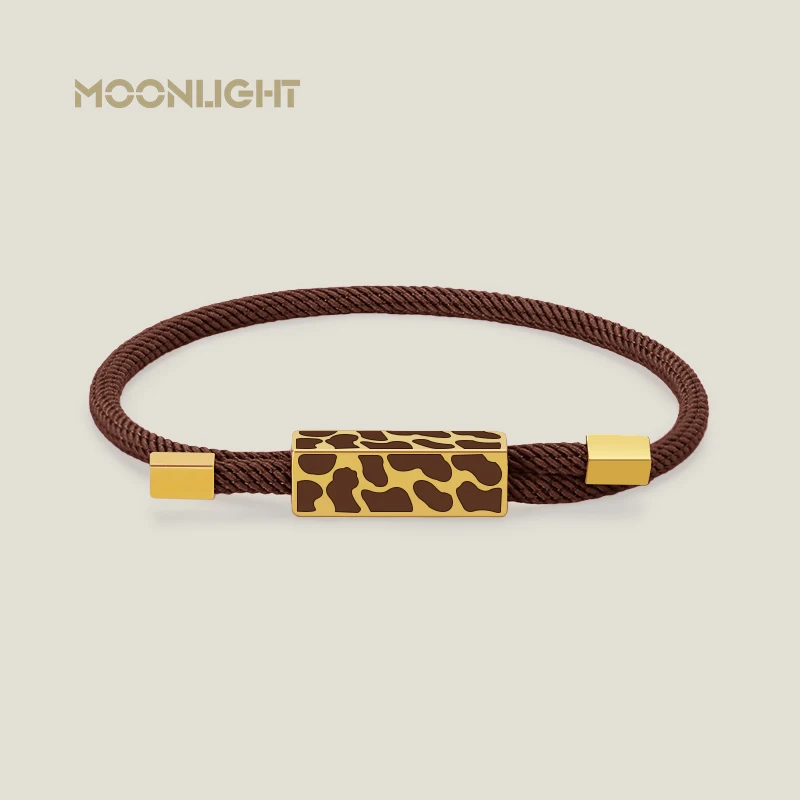 MOONLIGHT Personalized Black Leopard Adjustable Bracelet For Women Simple Black Wristband Bracelets Female Party Jewelry Gifts