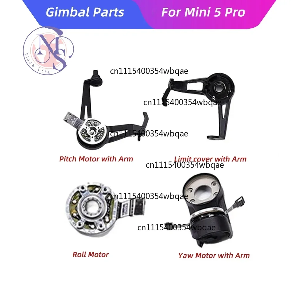 ZOCI-FOR-Gimbal Limit Cover With Bracket Roll Pitch Yaw Motor For DJI Mini 5 Pro Drone Replacement Repair Parts