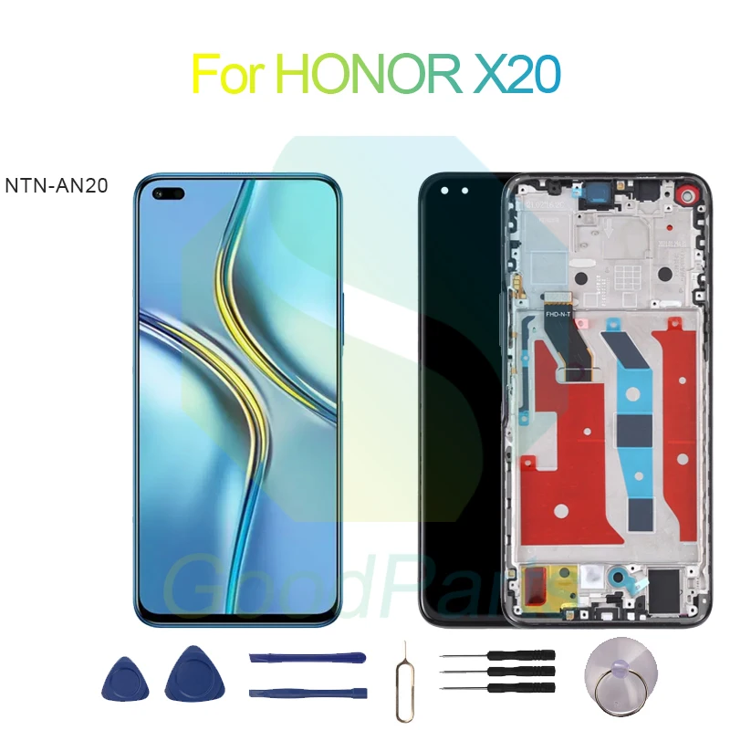 

For HONOR X20 Screen Display Replacement 2376*1080 NTN-AN20 X20 LCD Touch Digitizer Assembly