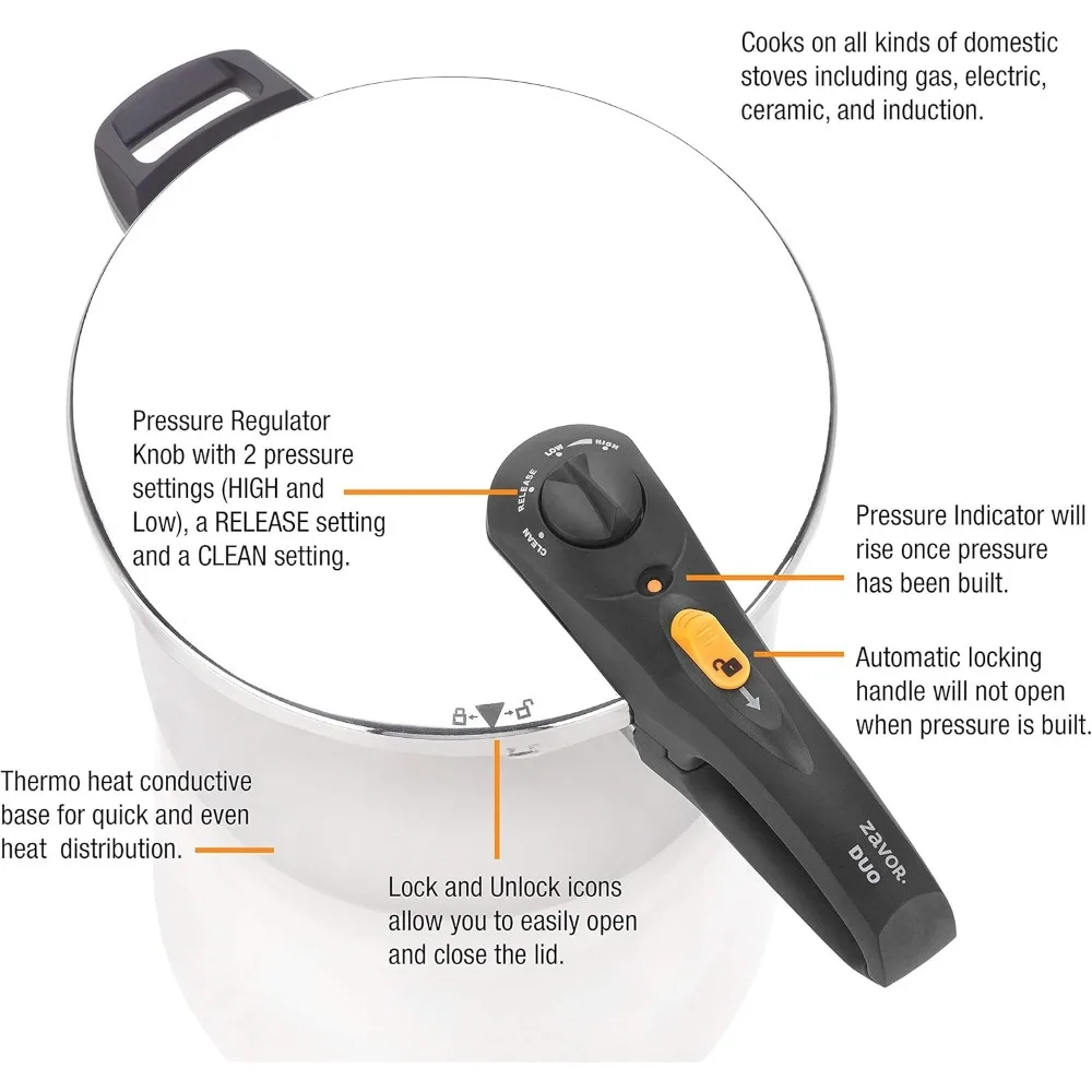 Скороварка и консервная плита на 10 литров с цифровой кулинарной книгой, корзиной для пароварки, емкостью для консервирования на 3 литра