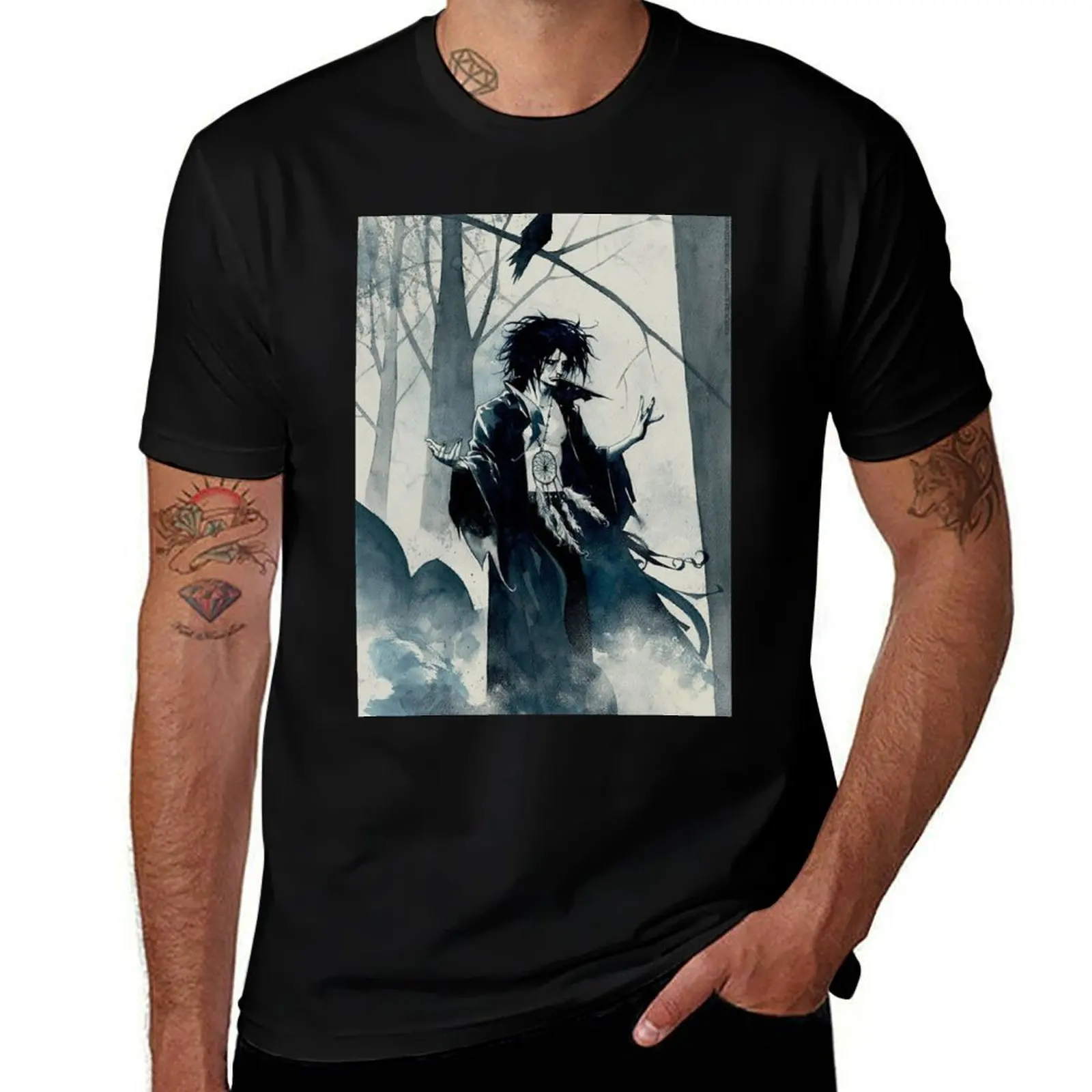 

Футболка Sandman, заготовки, футболки с аниме, уличная одежда, мужская футболка