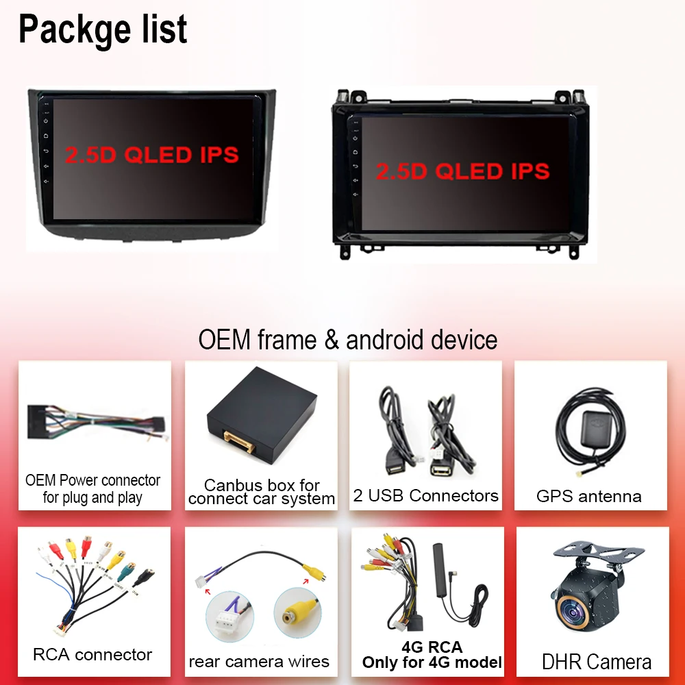 Qualcomm Snapdragon Carplay Car Radio Multimedia Player For Mercedes-Benz Vito 2 W639 Viano 2 W639 2003 - 2015 GPS Android WiFi