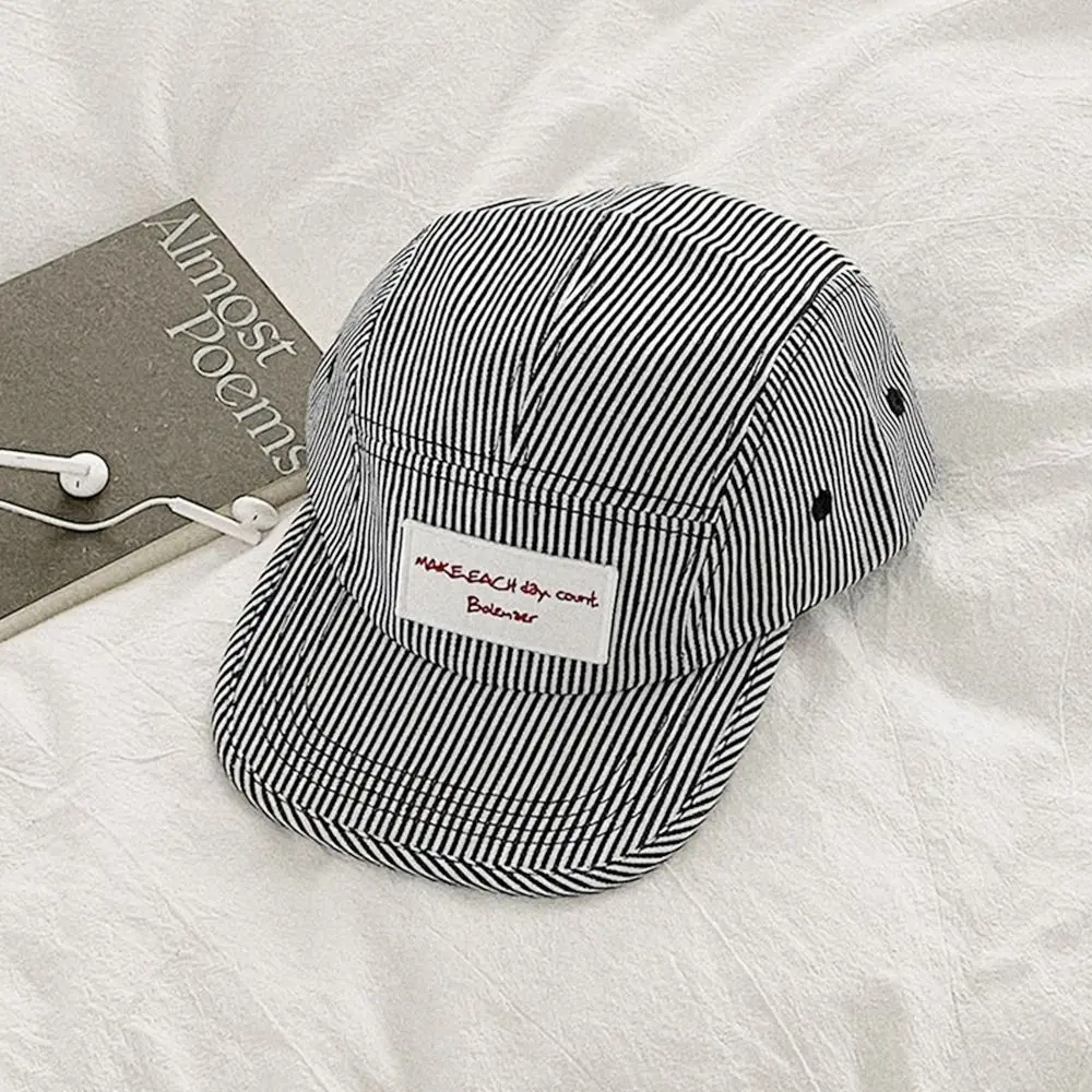 قبعة بيسبول جيدة التهوية بخطوط للرجال والنساء ، هيب هوب ، قبعة شمس قابلة للتعديل ، واقي غير رسمي ، الربيع والصيف