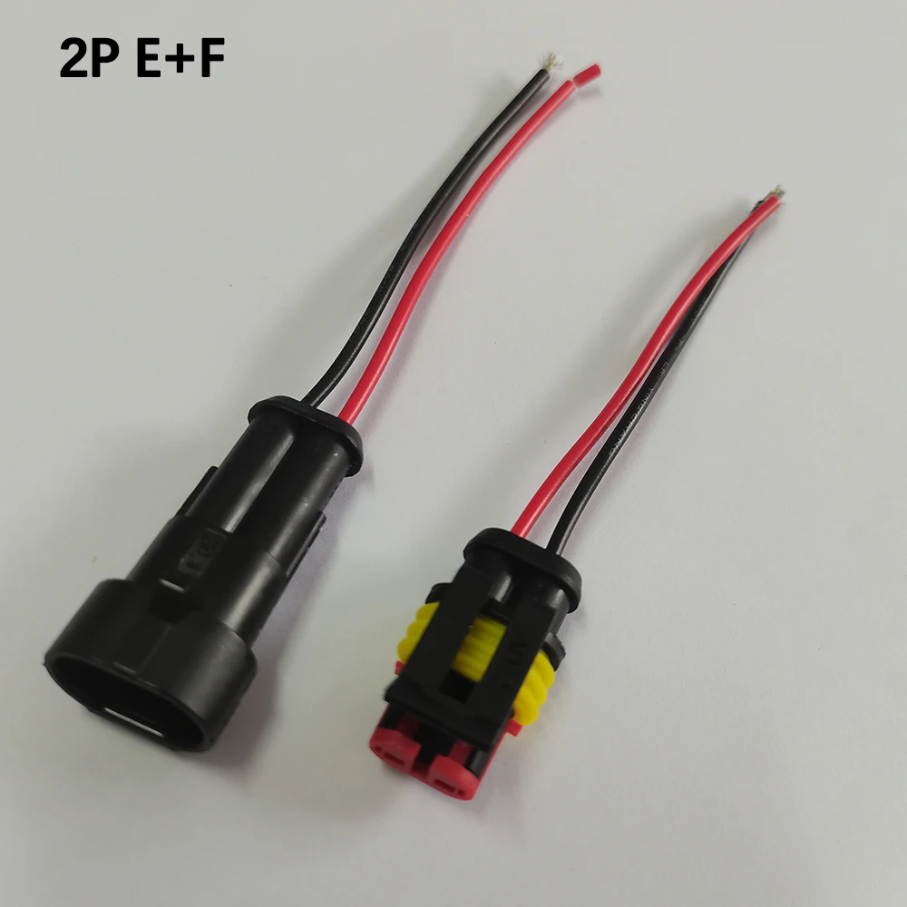 1 Set Wasserdichter Elektrischer Auto-Steckverbinder 1P 2P 3P 4P 5P Stecker und Buchse mit Kabel für Auto, Schiff, E-Bike, Motorrad-Steckdose – Detail 4